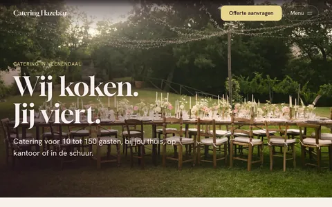 cateraar.desitesmid.nl: een lange gedekte tafel in de tuin