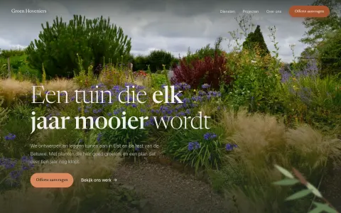 Voorbeeldsite Hovenier
